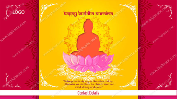 Buddha Purnima, Buddha Jayanti (Birthday) Poster Design - Image 5