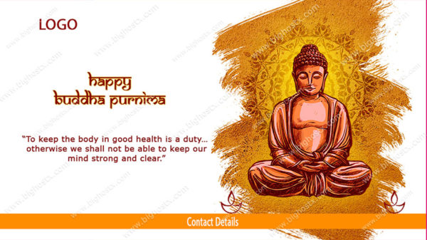 Buddha Purnima, Buddha Jayanti (Birthday) Poster Design - Image 7