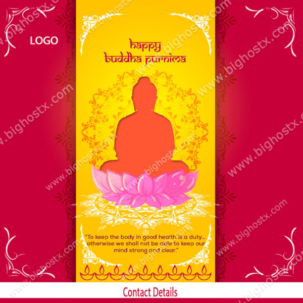 Buddha Purnima, Buddha Jayanti (Birthday) Poster Design - Image 4