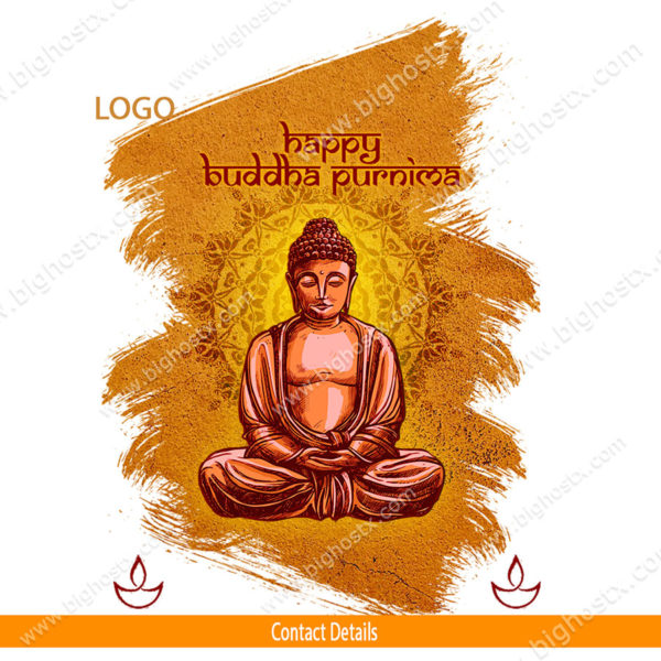 Buddha Purnima, Buddha Jayanti (Birthday) Poster Design - Image 2